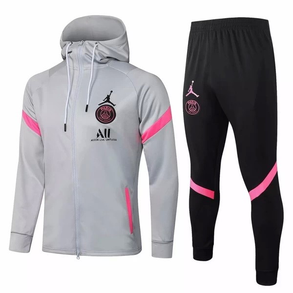 Chaqueta Con Capucha PSG 2021-2022 Gris Negro